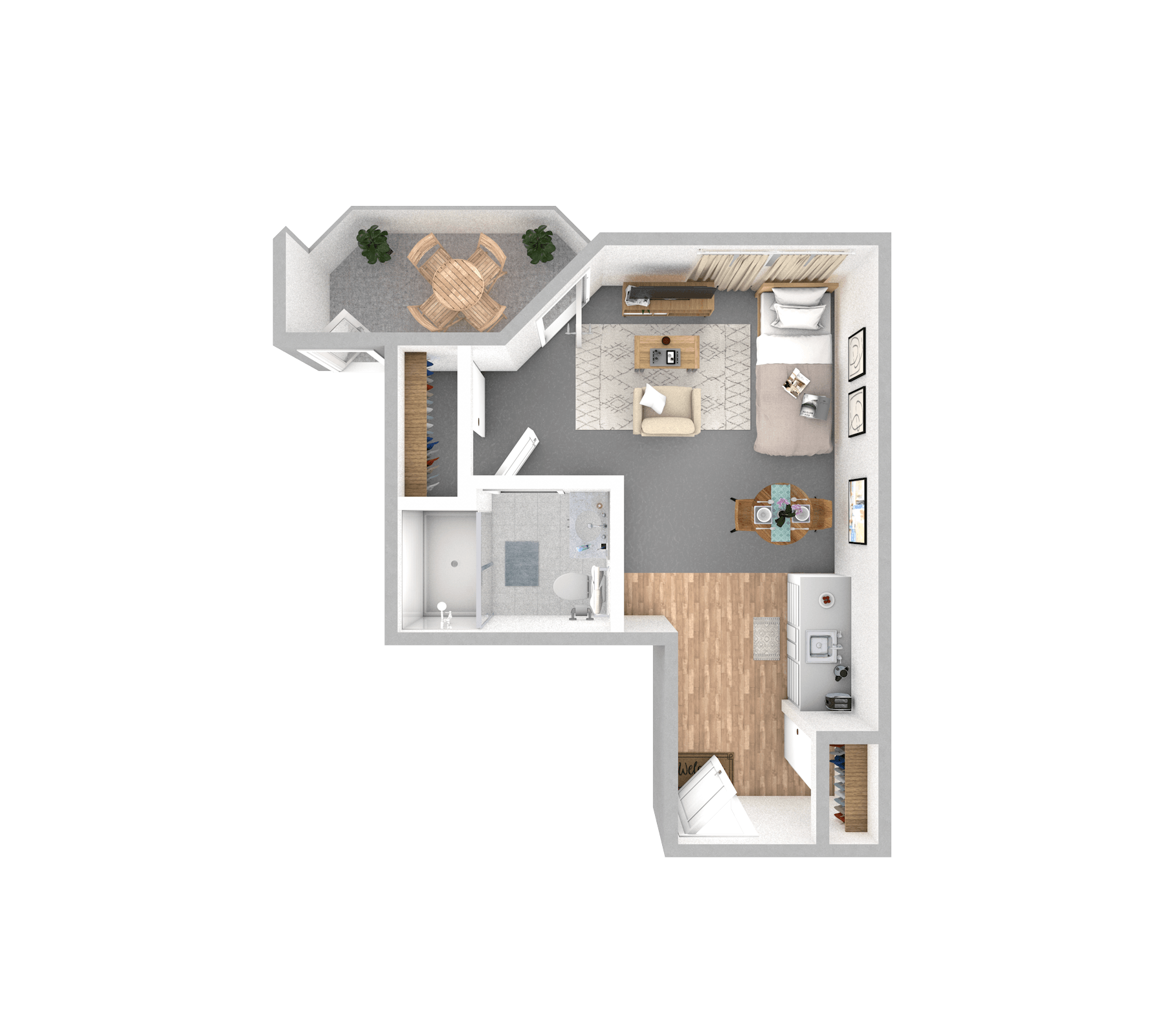 Oak floor plan