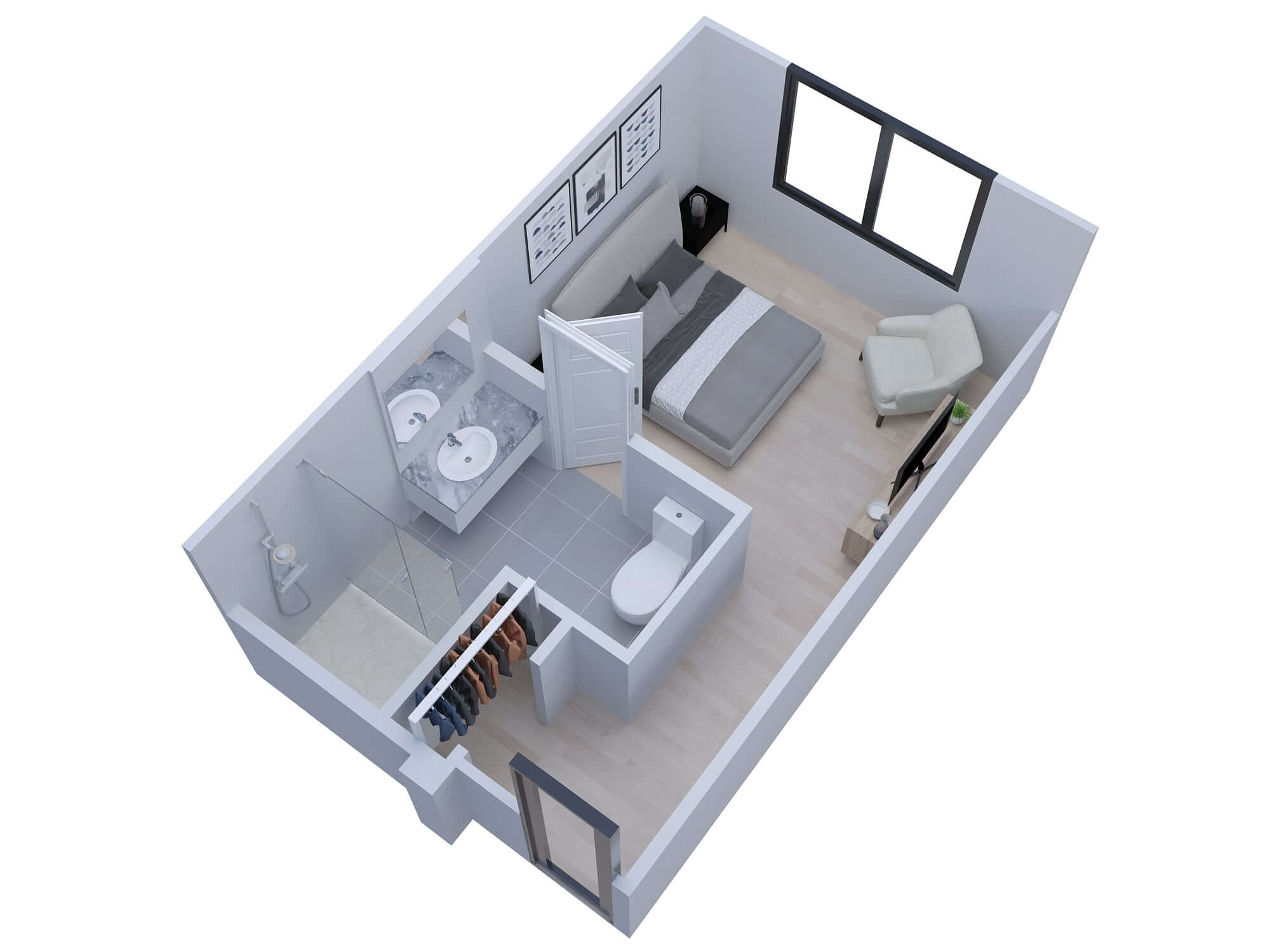 The Hampton Suite floor plan